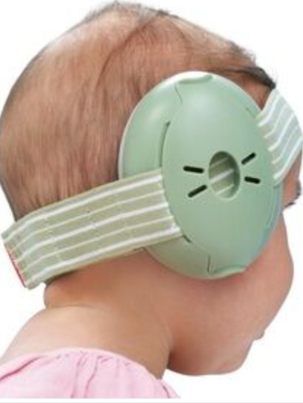 Alpine. MUFFYbaby. Baby Ear Protection Headphones - Light Sage Green. EUC